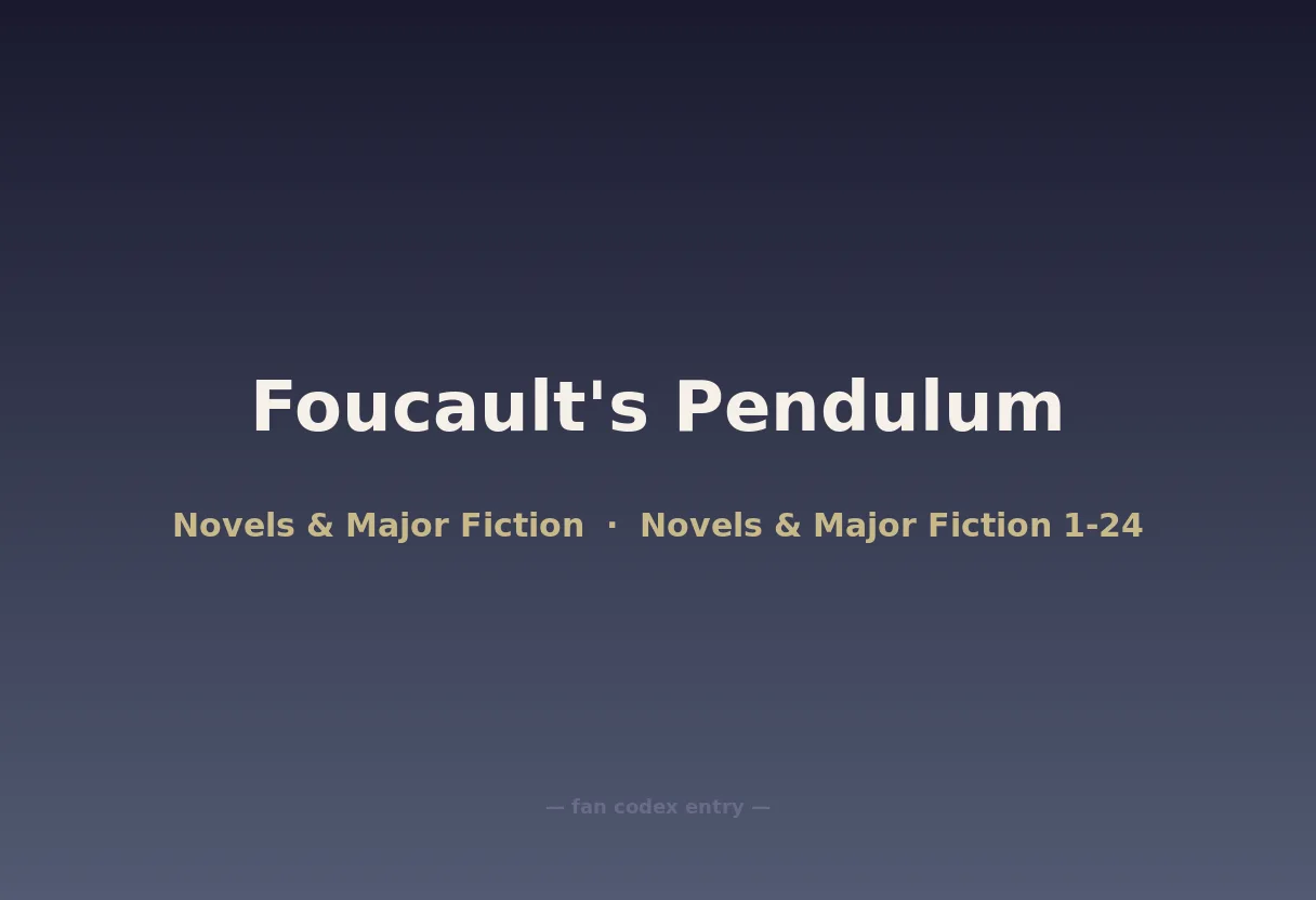 Foucault's Pendulum
