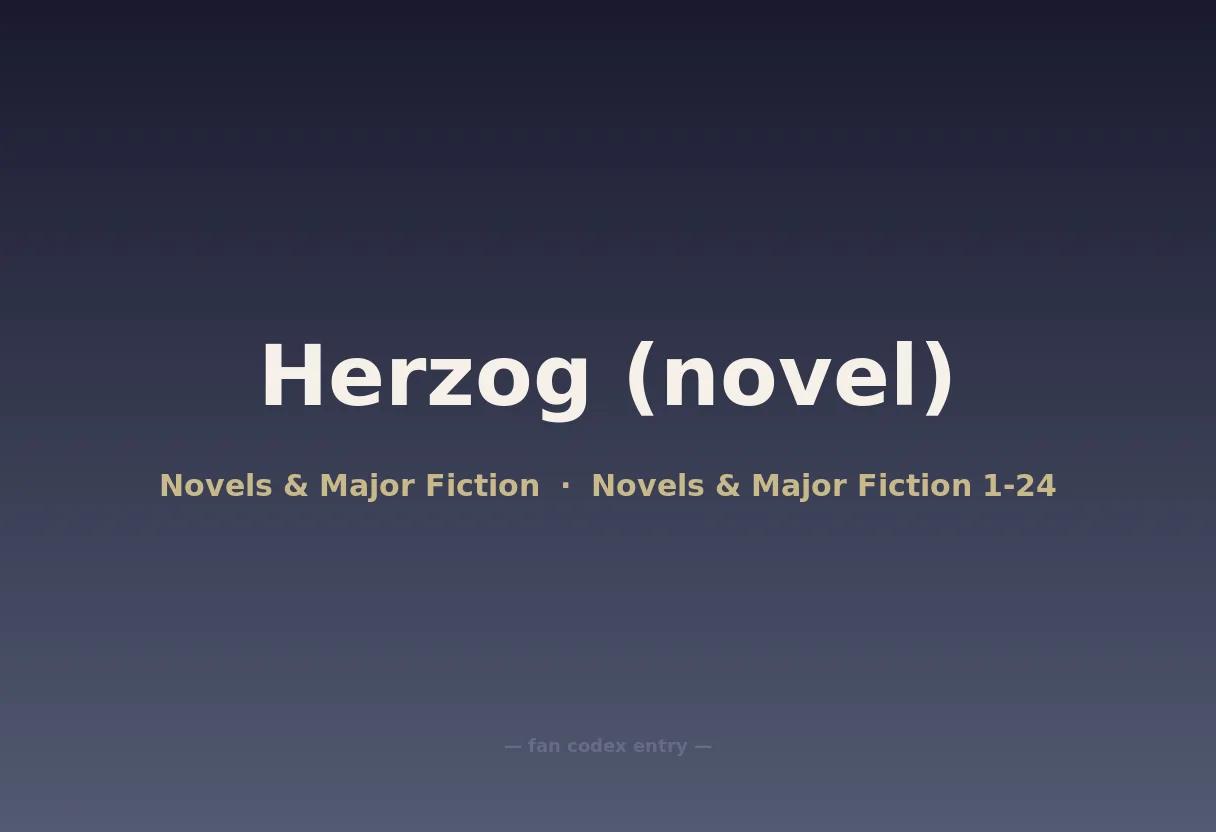 Herzog (novel)