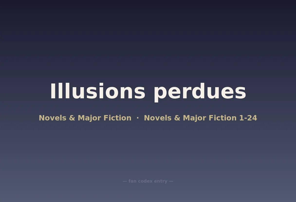 Illusions perdues